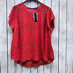 NWT Premise Woman Floral Blouse Size 1X